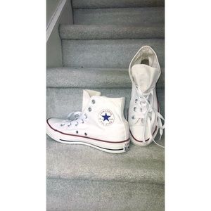 Last Chance! 24Hrs!! White High-Top‼️ Converse